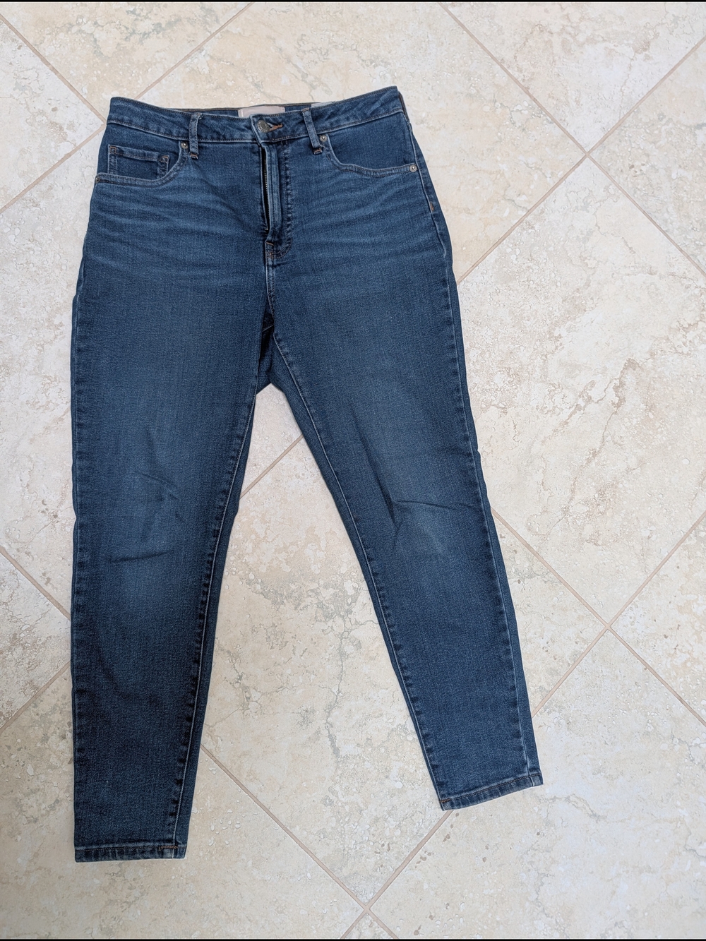 Everlane Women's Skinny Jeans - Dark Blue Wash